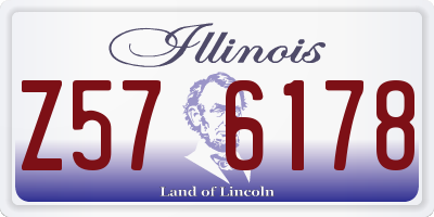 IL license plate Z576178