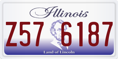 IL license plate Z576187