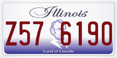 IL license plate Z576190