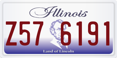 IL license plate Z576191