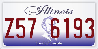 IL license plate Z576193