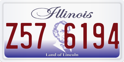 IL license plate Z576194