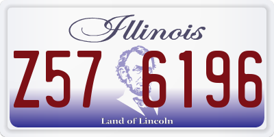 IL license plate Z576196