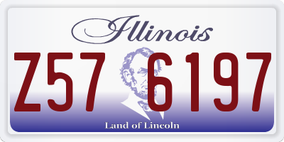 IL license plate Z576197