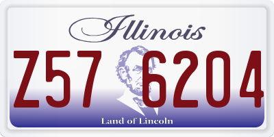 IL license plate Z576204