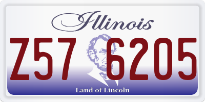 IL license plate Z576205