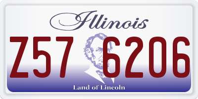 IL license plate Z576206