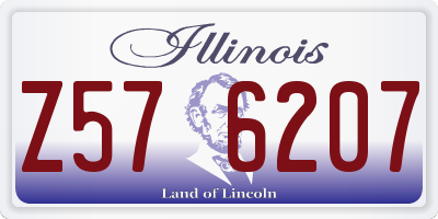IL license plate Z576207