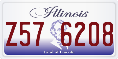 IL license plate Z576208