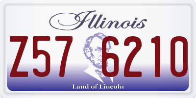 IL license plate Z576210