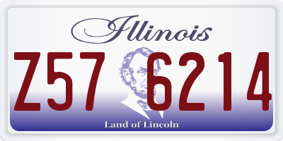 IL license plate Z576214