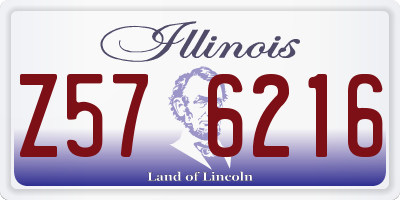 IL license plate Z576216