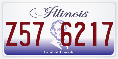 IL license plate Z576217