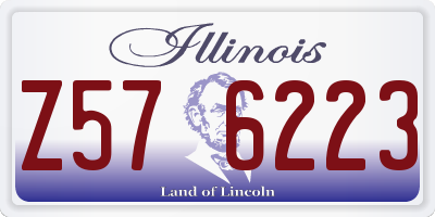 IL license plate Z576223
