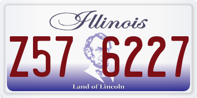 IL license plate Z576227