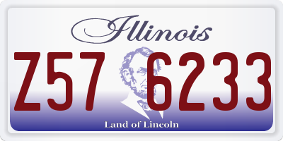 IL license plate Z576233