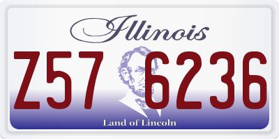 IL license plate Z576236