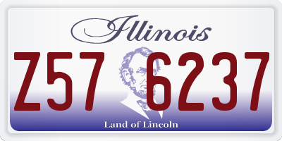 IL license plate Z576237