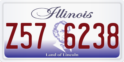 IL license plate Z576238