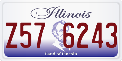 IL license plate Z576243