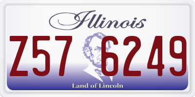 IL license plate Z576249
