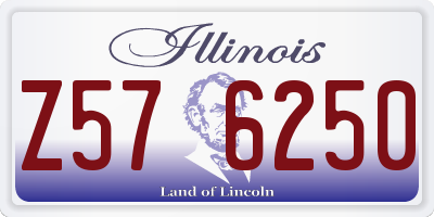 IL license plate Z576250