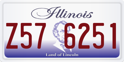 IL license plate Z576251