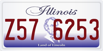 IL license plate Z576253