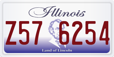 IL license plate Z576254