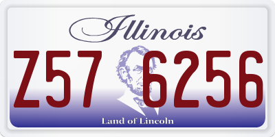 IL license plate Z576256