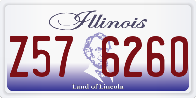 IL license plate Z576260