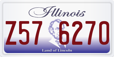IL license plate Z576270