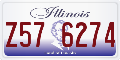 IL license plate Z576274