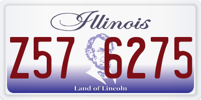 IL license plate Z576275