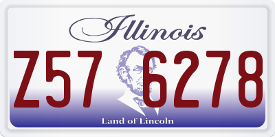 IL license plate Z576278