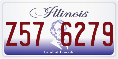 IL license plate Z576279