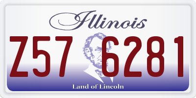 IL license plate Z576281