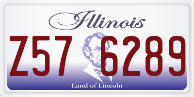 IL license plate Z576289
