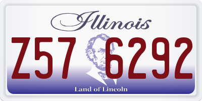 IL license plate Z576292