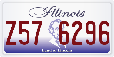 IL license plate Z576296