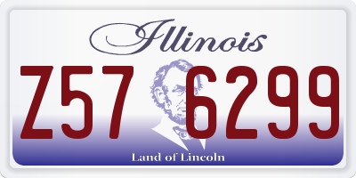 IL license plate Z576299