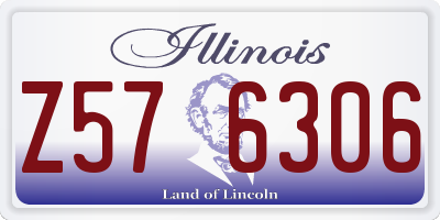 IL license plate Z576306