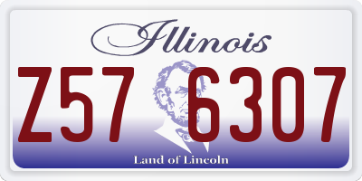 IL license plate Z576307