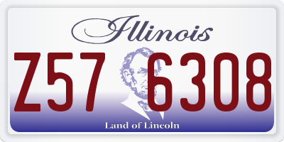 IL license plate Z576308