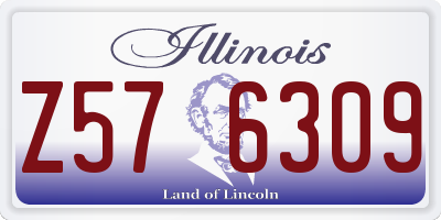 IL license plate Z576309