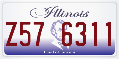 IL license plate Z576311