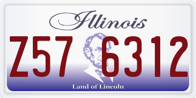 IL license plate Z576312