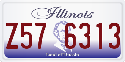 IL license plate Z576313