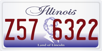 IL license plate Z576322