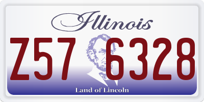IL license plate Z576328